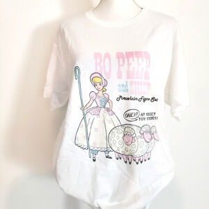 Pixar Disney Adult Unisex SIZE L Toy Story 4 Bo Peep Sheep Advertisement Shirt